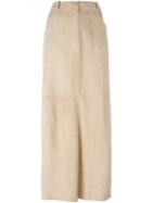Chanel Vintage Long Skirt, Size: 40, Nude/neutrals