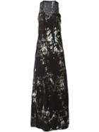 Roberto Cavalli Printed Embellished Long Dress, Women's, Size: 42, Black, Silk