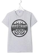 Moschino Kids Logo Print T-shirt, Boy's, Size: 14 Yrs, Grey