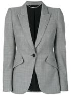 Alexander Mcqueen - Tailored Blazer - Women - Silk/wool - 46, Grey, Silk/wool
