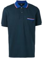 Fay Trim Pocket Polo Shirt - Blue