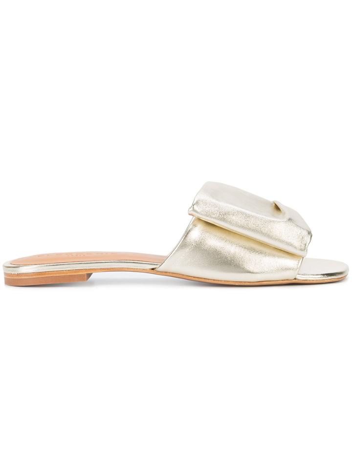 Robert Clergerie Layered Upper Slides - Metallic