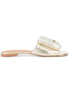 Robert Clergerie Layered Upper Slides - Metallic