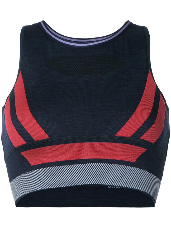 Lndr - Cropped Sports Top - Women - Polyamide/polyester/polypropylene/spandex/elastane - M/l, Blue