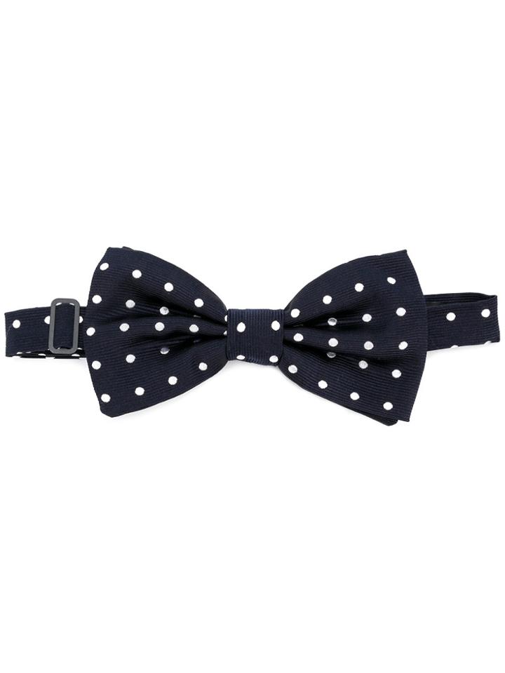 Dolce & Gabbana Polka-dot Bow Tie - Blue