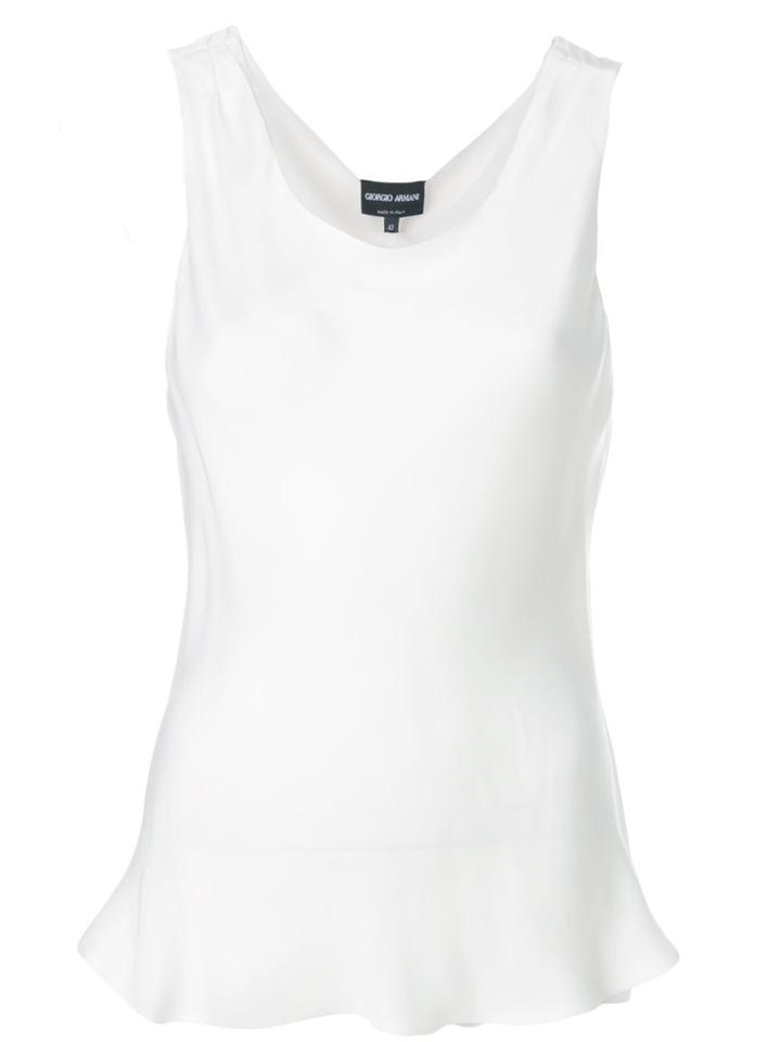 Giorgio Armani Floaty Tank Top - White