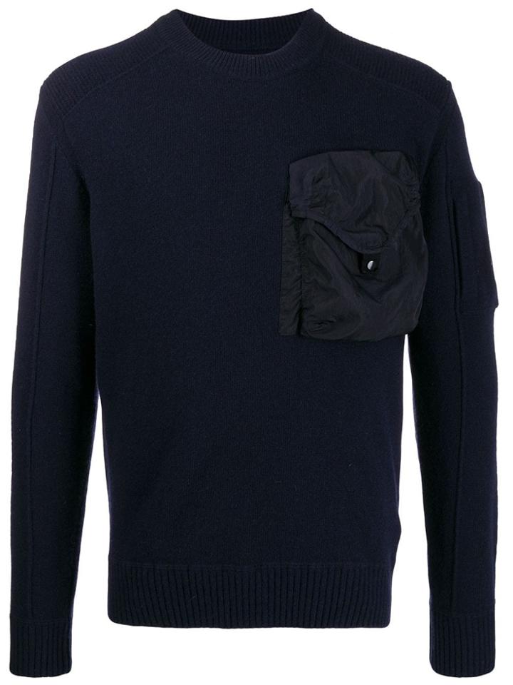 Cp Company Utility Pocket Jumper - Blue