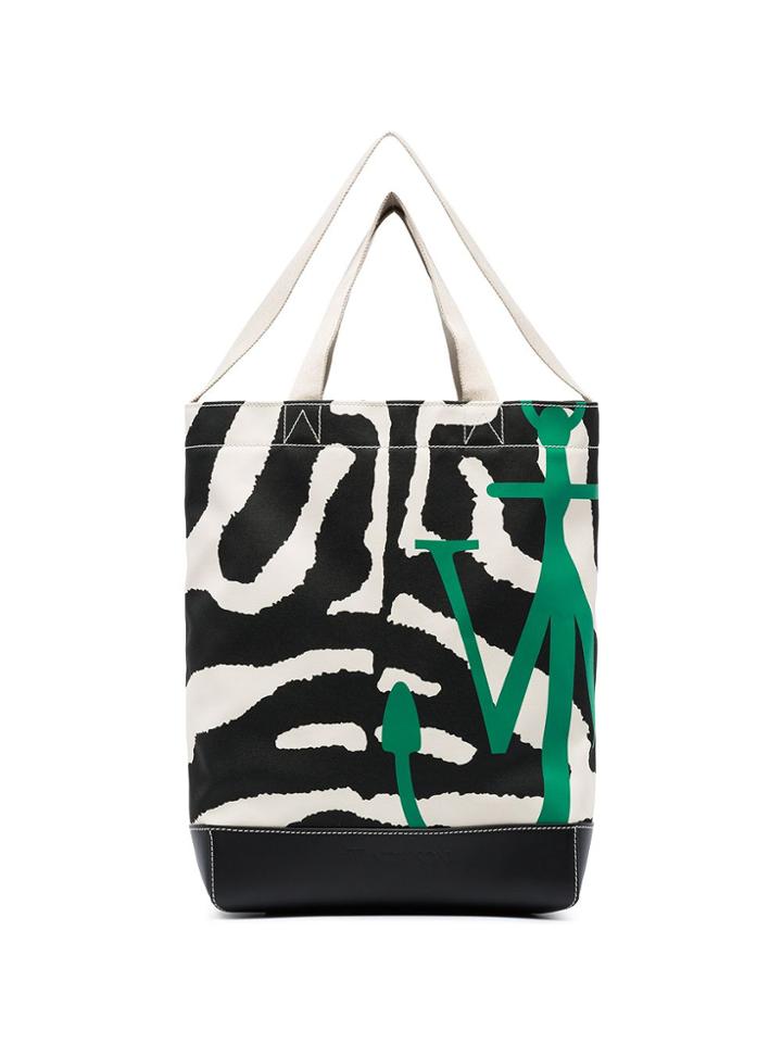 Jw Anderson Multicoloured Leopard And Zebra Print Tote Bag