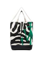 Jw Anderson Multicoloured Leopard And Zebra Print Tote Bag
