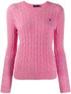 Polo Ralph Lauren Cable Knit Long Sleeve Jumper - Pink