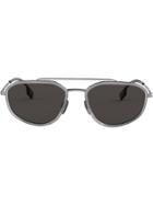 Burberry Eyewear Aviator Gunglasses - Metallic