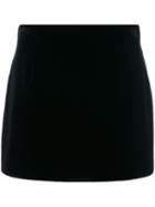 Red Valentino - Straight Mini Skirt - Women - Cotton/polyester/spandex/elastane/acetate - 40, Black, Cotton/polyester/spandex/elastane/acetate