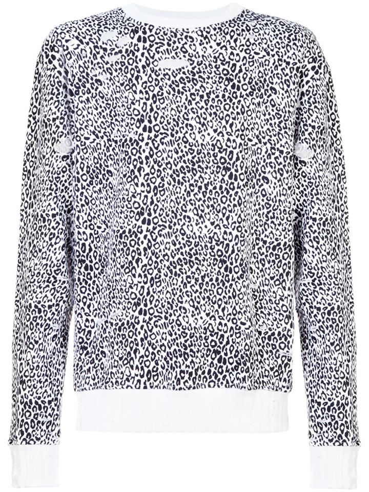 Amiri Leopard Sweatshirt - White
