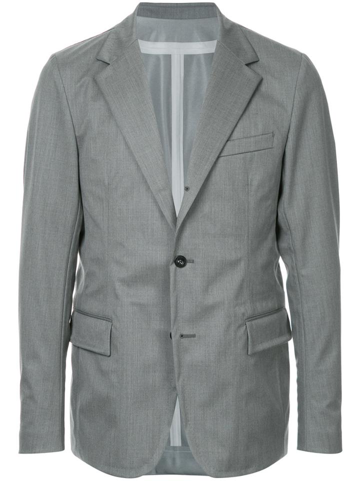 Sacai Casual Single-breasted Blazer - Grey