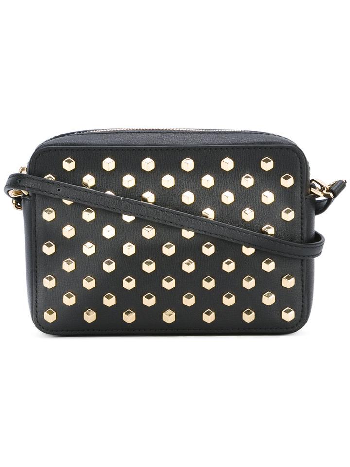 Michael Michael Kors - Studded Shoulder Bag - Women - Calf Leather - One Size, Women's, Black, Calf Leather