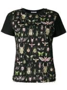 Red Valentino Insect Print T-shirt - Black