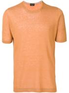 Roberto Collina Slim Fit T-shirt - Orange