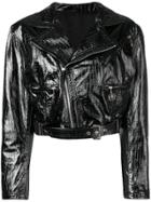 Versace Vintage 1990's Leather Jacket - Black