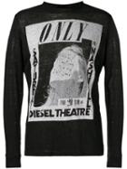 Diesel - Jersey T-shirt - Men - Linen/flax - Xs, Black, Linen/flax