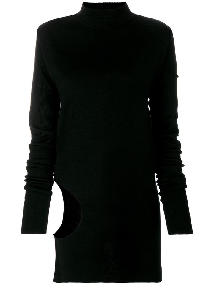Rick Owens Cut-out Detailed Jumper - Black