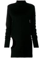 Rick Owens Cut-out Detailed Jumper - Black