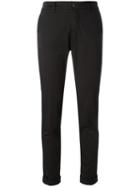 Fay Skinny Tailored Trousers, Women's, Size: 30, Black, Cotton/spandex/elastane