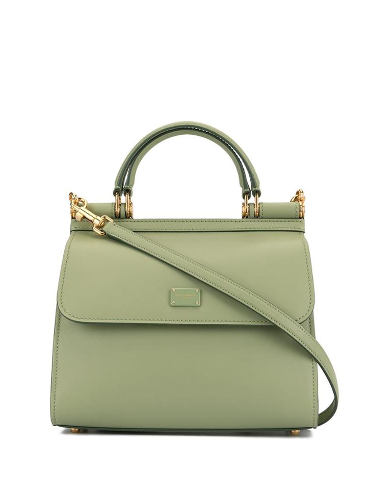 Dolce & Gabbana Sicily Logo Patch Tote Bag - Green