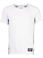 Adidas Knit-panelled Jersey T-shirt - Grey