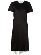 Dkny Reversible Satin Dress, Women's, Size: 10, Black, Polyester/triacetate