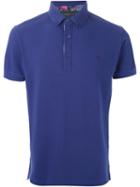 Etro Embroidered Logo Polo Shirt, Men's, Size: Xxxl, Blue, Cotton