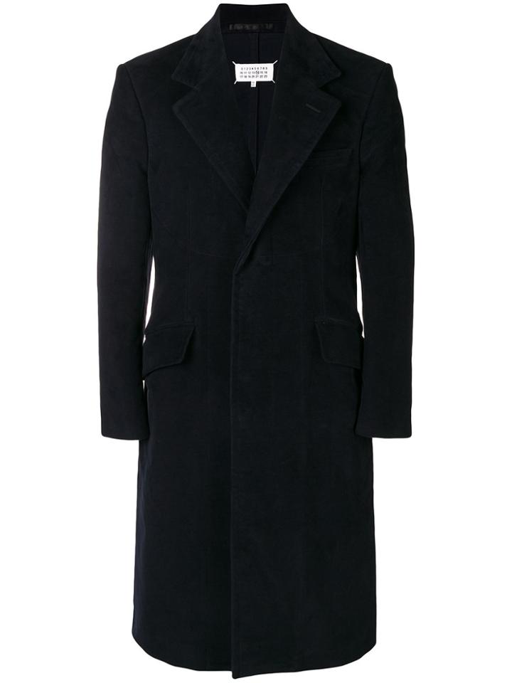 Maison Margiela Long Tailored Coat - Blue