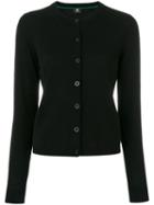 Paul By Paul Smith - Round Neck Cardigan - Women - Polyester/viscose/wool - M, Black, Polyester/viscose/wool