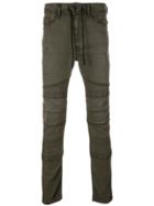 Diesel Stylized Seams Jeans - Green