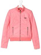 Vingino - Zipped Bomber Jacket - Kids - Polyester/polyurethane/viscose - 14 Yrs, Pink/purple