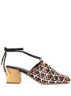 Salvatore Ferragamo Wrapped Ankle Sandals - Brown