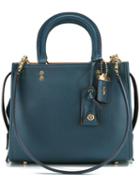 Coach - Detachable Straps Tote - Women - Leather - One Size, Women's, Blue, Leather