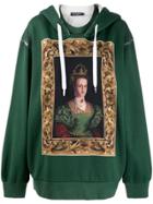 Dolce & Gabbana Oversized Queen-print Hoodie - Green