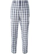 N.21 Cropped Checked Trousers