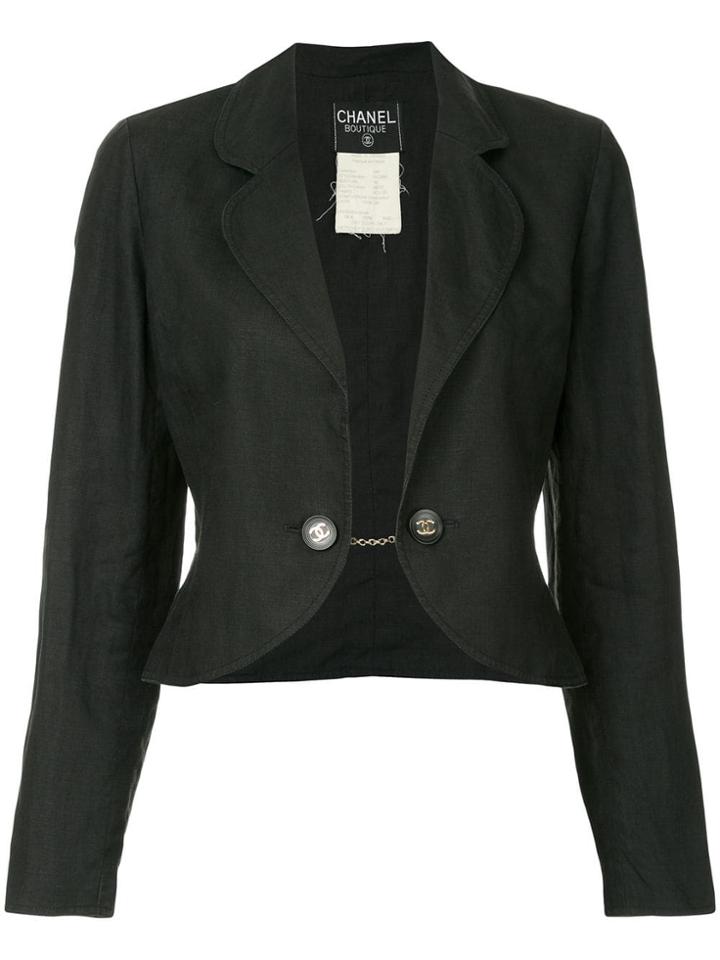 Chanel Vintage Dropped Jacket - Black