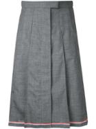 Thom Browne - Pleated Skirt - Women - Wool - 40, Women's, Grey, Wool