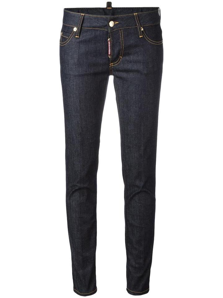 Dsquared2 Jennifer Jeans, Women's, Size: 38, Blue, Cotton/elastodiene