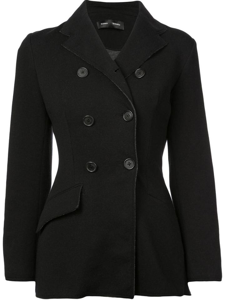 Proenza Schouler Asym Blazer-jersey Suiting - Black
