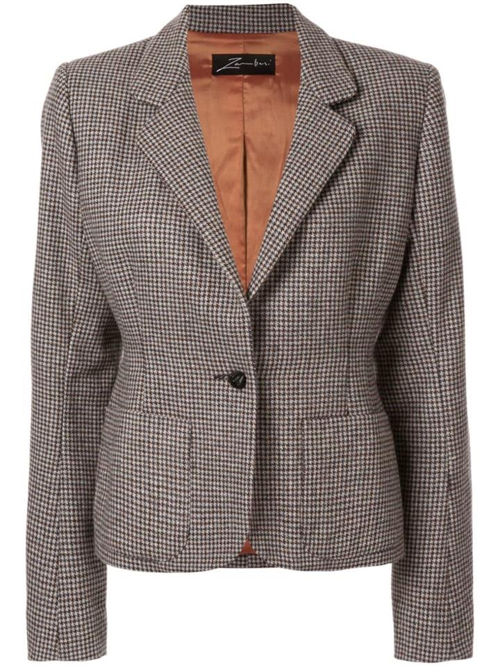 Zambesi Houndstooth Equestrian Blazer - Grey