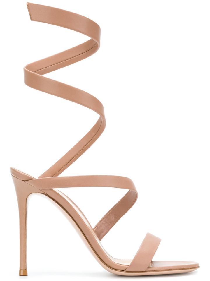 Gianvito Rossi Twirl Style High Heeled Sandals - Nude & Neutrals
