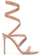 Gianvito Rossi Twirl Style High Heeled Sandals - Nude & Neutrals