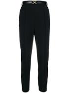 Elisabetta Franchi Cropped Tailored Trousers - Black