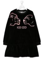 Kenzo Kids Teen Crazy Jungle Dress - Black
