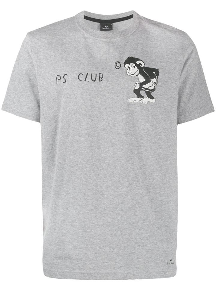 Ps Paul Smith Monkey Print T-shirt - Grey
