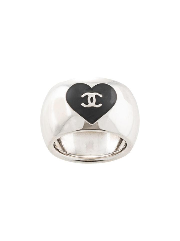 Chanel Pre-owned Cc Heart Logo - Silver