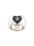 Chanel Pre-owned Cc Heart Logo - Silver